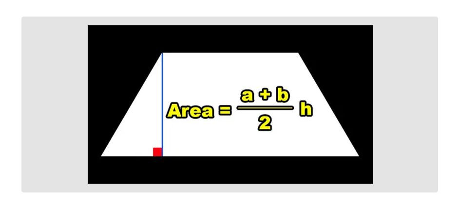 What is the area of the below trapezoid?